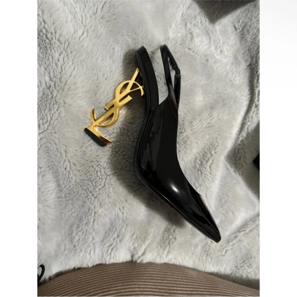 100% Authentic Saint Laurent Opyum Patent Leather Heels - Picture 2 of 10